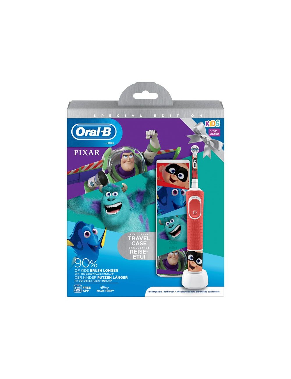 Oral-B Kids Pixar Special Edition (cepillo eléctrico/1ud. + funda de  viaje/1ud) - Set dental infantil